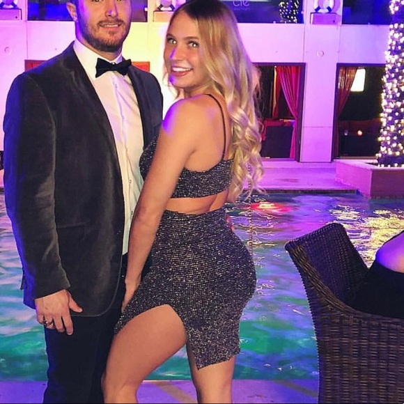 Windsor sparkly black cutout dress - Picture 2 of 6